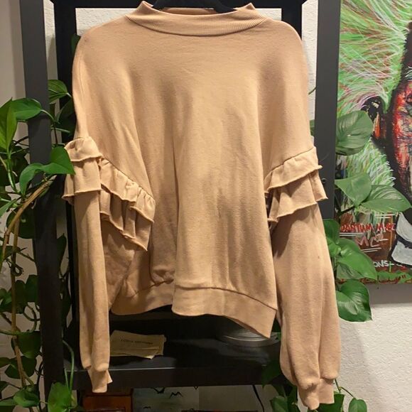 Rag Doll Tan Sweater - Sleeve - XS - Like NEW - Picture 1 of 5